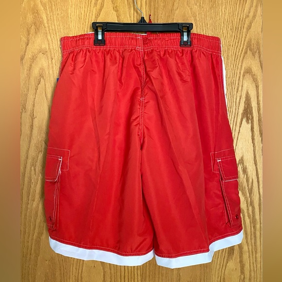 Men’s Cargo Swim Trunks Shorts - Picture 3 of 10